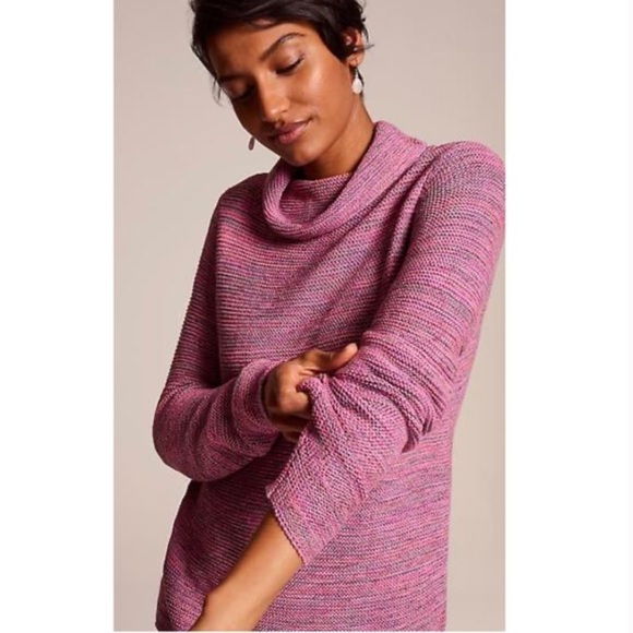 J. Jill Magenta Cowl Neck Knit Sweater in Pink/Purple - Picture 4 of 11